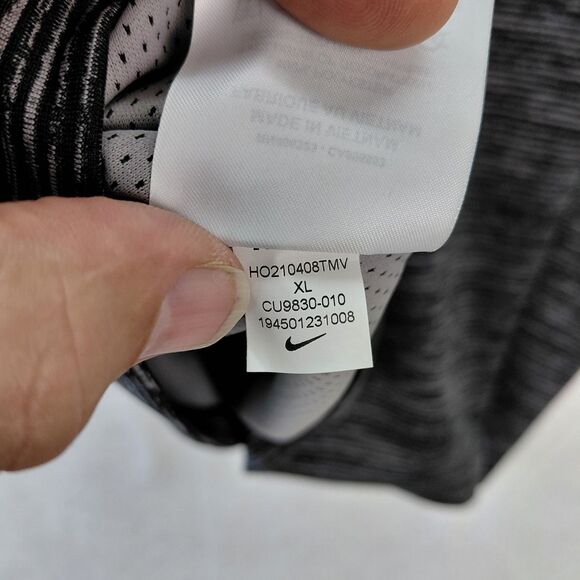 Nike Men Dri-FIT Victory Gray Heather Stripe 1/2 Zip Golf Pullover SZ XL CU9830 - Picture 10 of 12